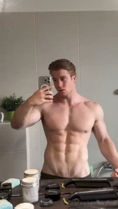 Experience exclusive content from a strikingly handsome muscular guy part 8