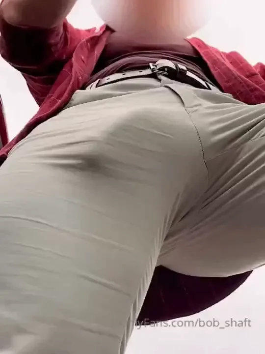 A few gifs from my new very sexy bulge video in white pants great povs part 1 
