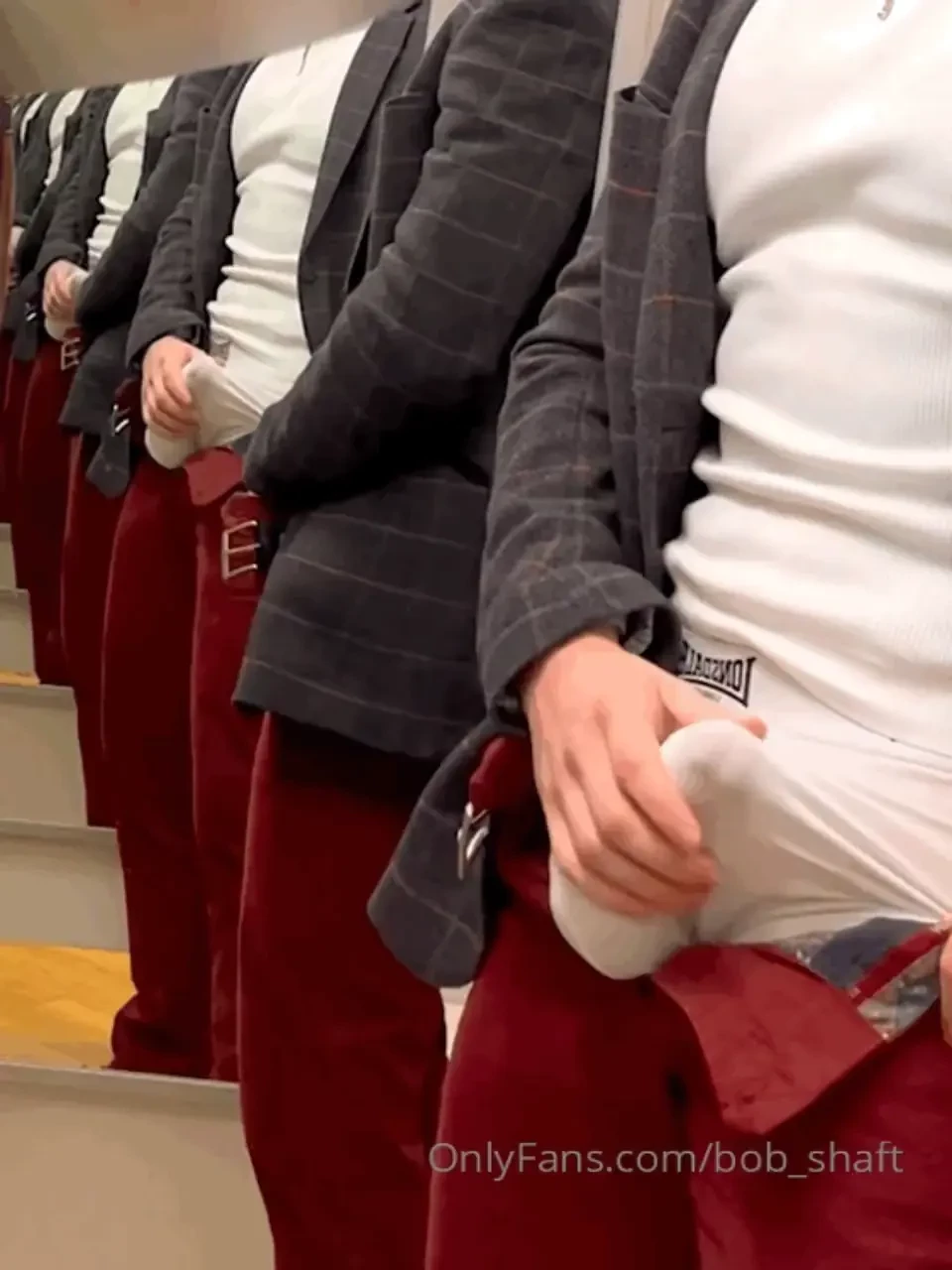 Just uploaded a new video to bobshaft2 in these sexy bulging red 