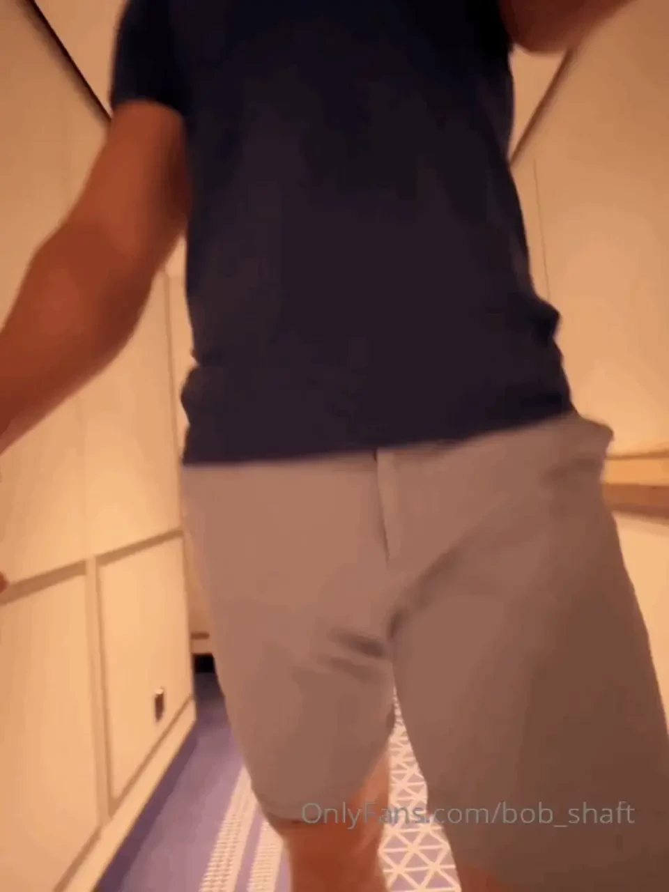 Bobshaft2 to watch my video in my sexy blue shorts part 1 