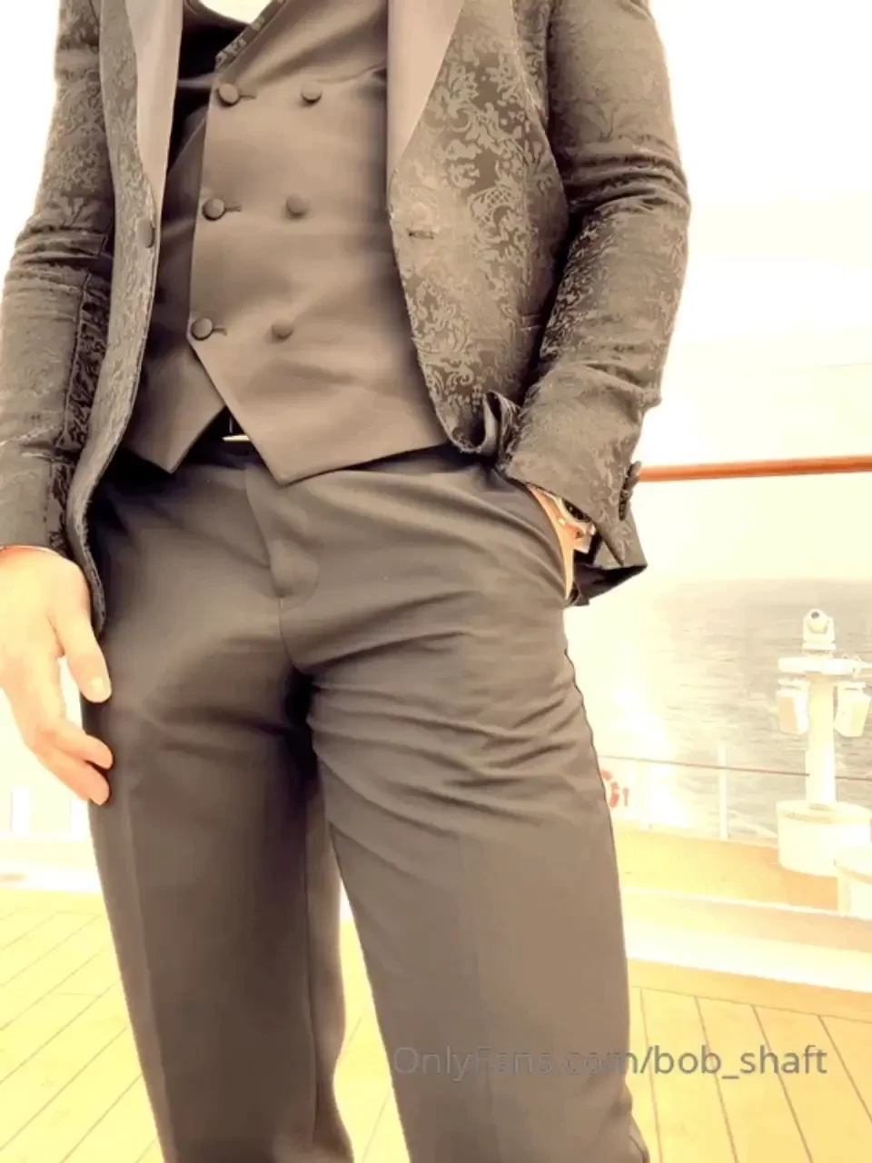 Bobshaft2 subscribe to watch my dinner suit video what a sexy suit to 