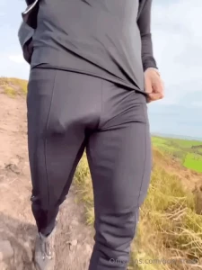 More gifs from my hiking video in my leggings bobshaft2 to watch the part 2