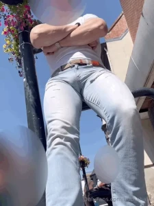 Some sexy shots from my newest video in these jeans and my underwear part 1