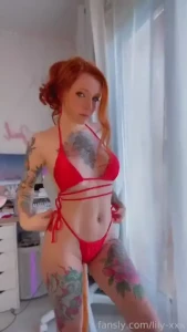 Did you notice than one detail fyp redhead ginger bikini tattooed