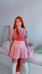 Who doesn t love a foxy dance fyp redhead foxgirl foxtail tailplug