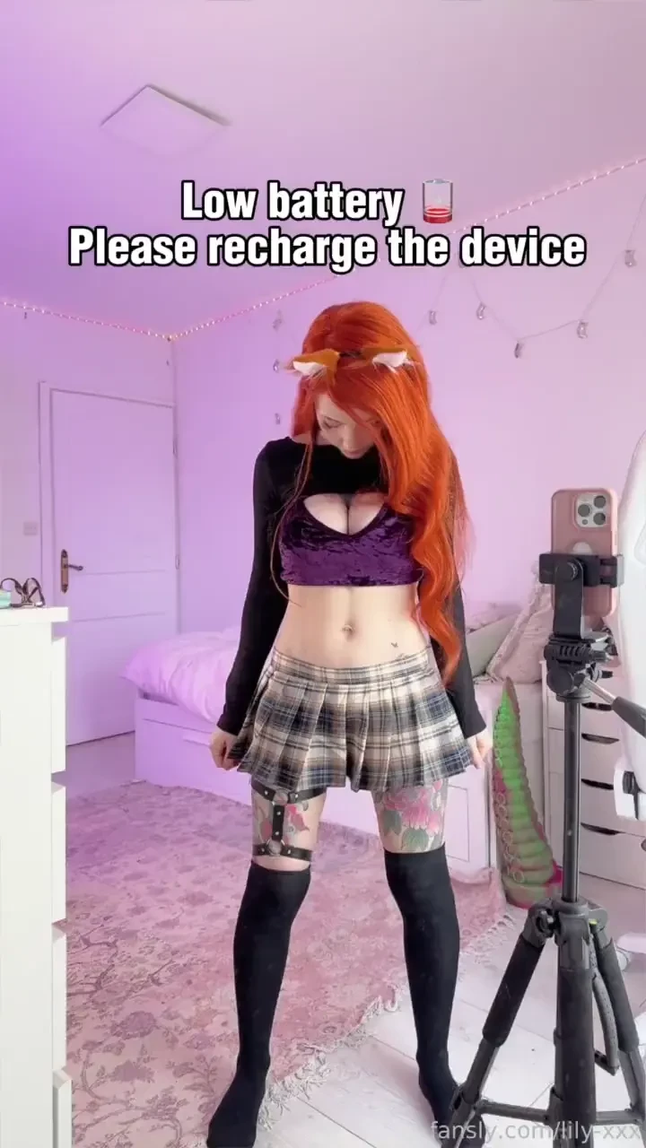 Don t forget to recharge your fox girl fyp redhead ginger egirl petite 