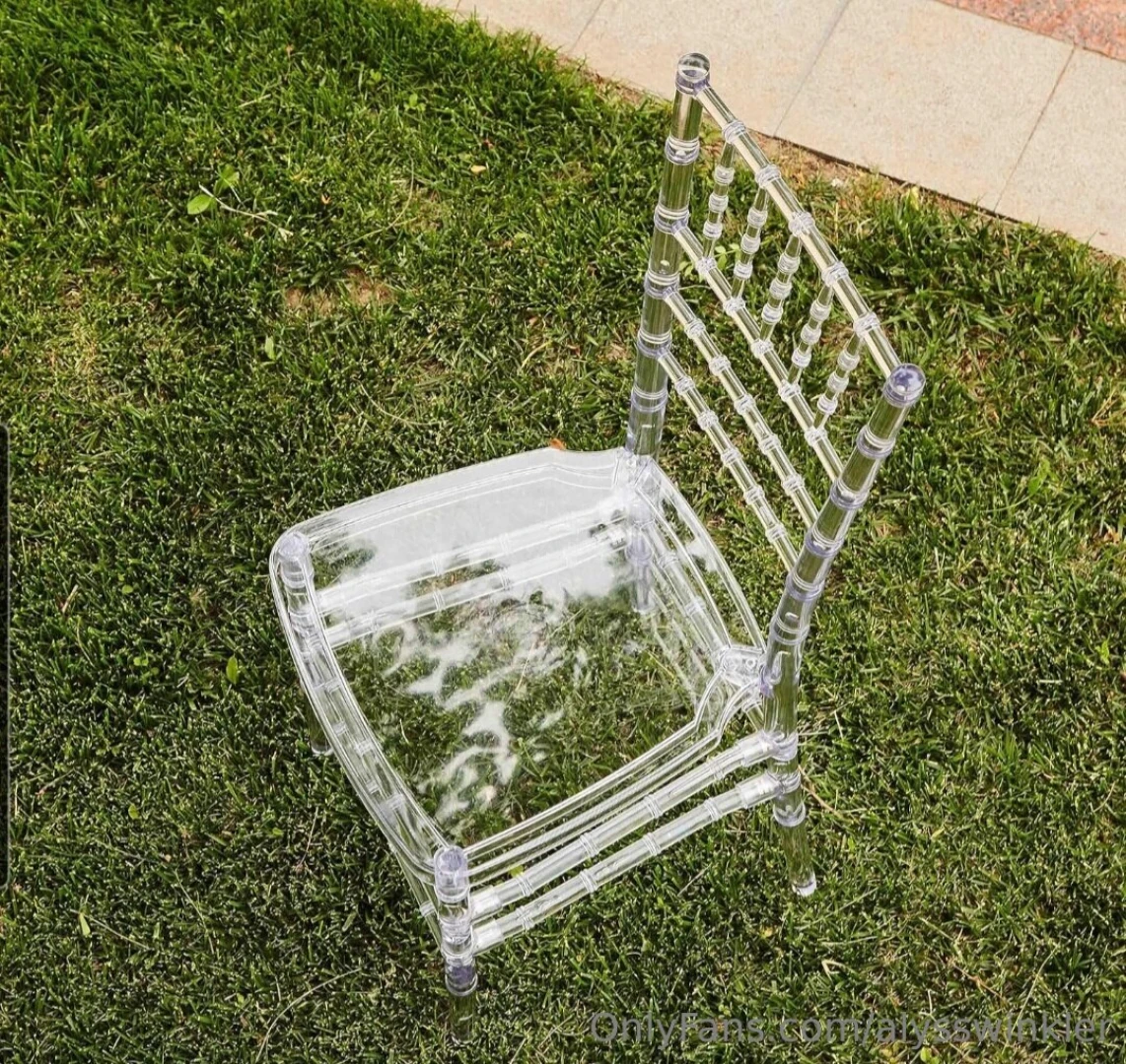 So i have a new video idea i want to make i found clear chairs that i 