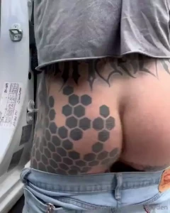 When his girl is away he needs a hole to fuck and a face to paint may