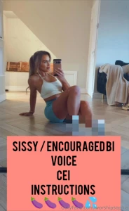 Cei voice instructions for my sissys encouraged bi subs
