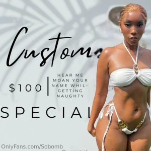 Custom special want me to play with myself while moaning your name tip