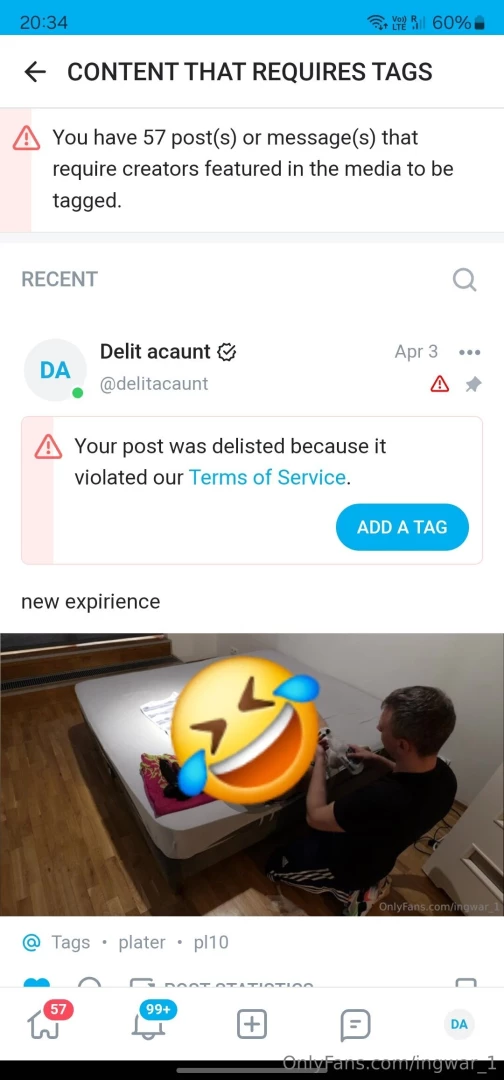 Just like that you can just take it and delete it 