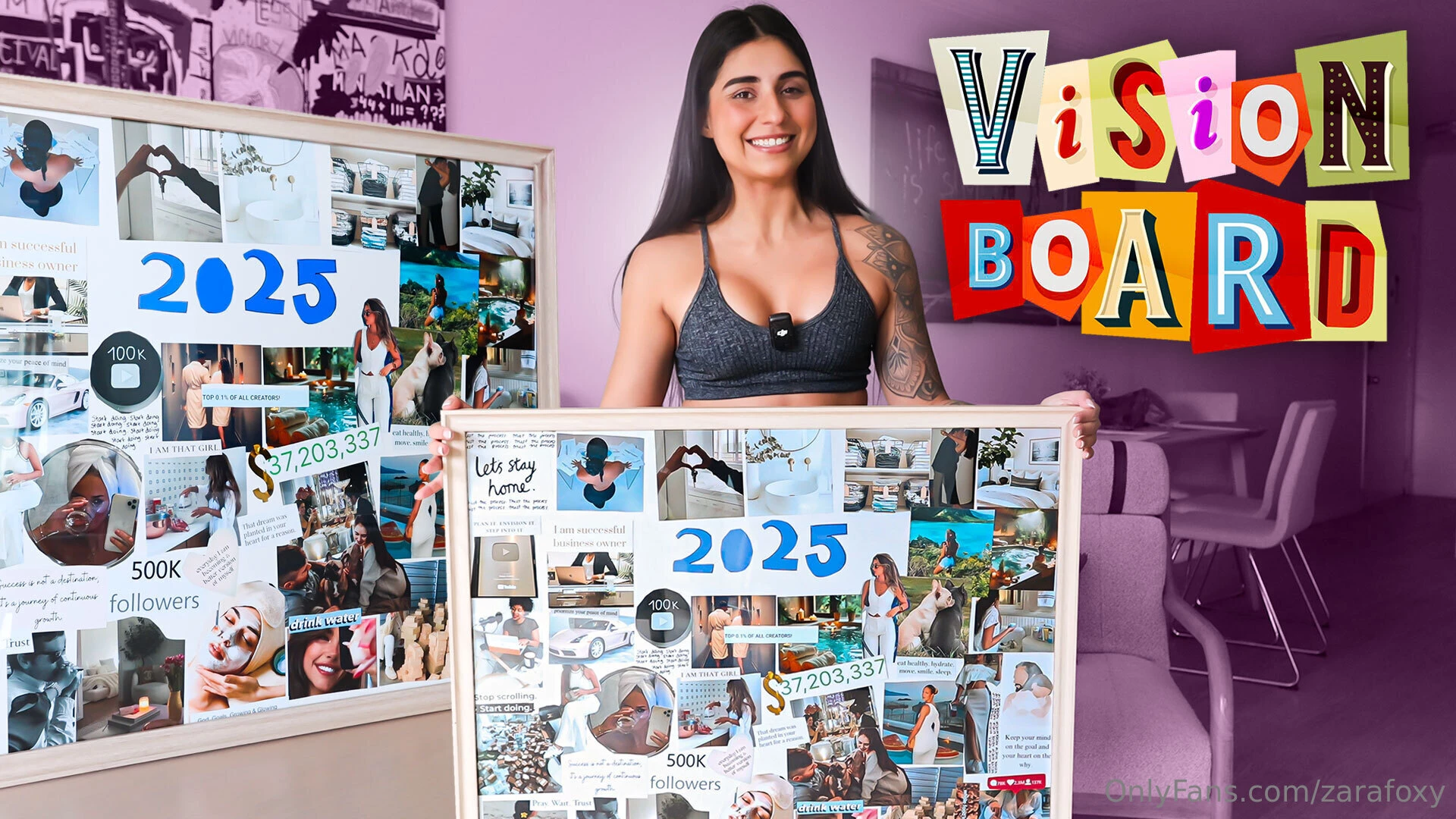 Making my 2025 vision board vibing at home today light a candle pour 