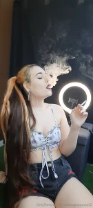 My lungs getting filled like never before blowing huge clouds after