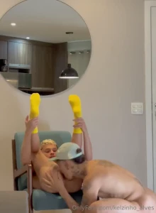 Sucking his nice ass before fucking his whole hole with his legs up