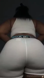 Pantry try on with workout shorts