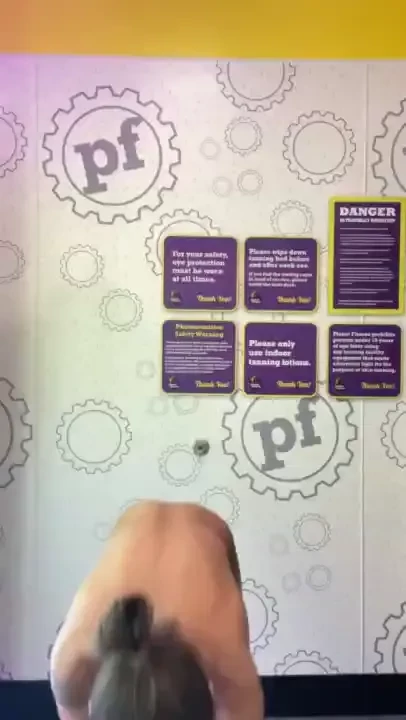 Gotta put the lotion on quick before the tanning bed turns on 