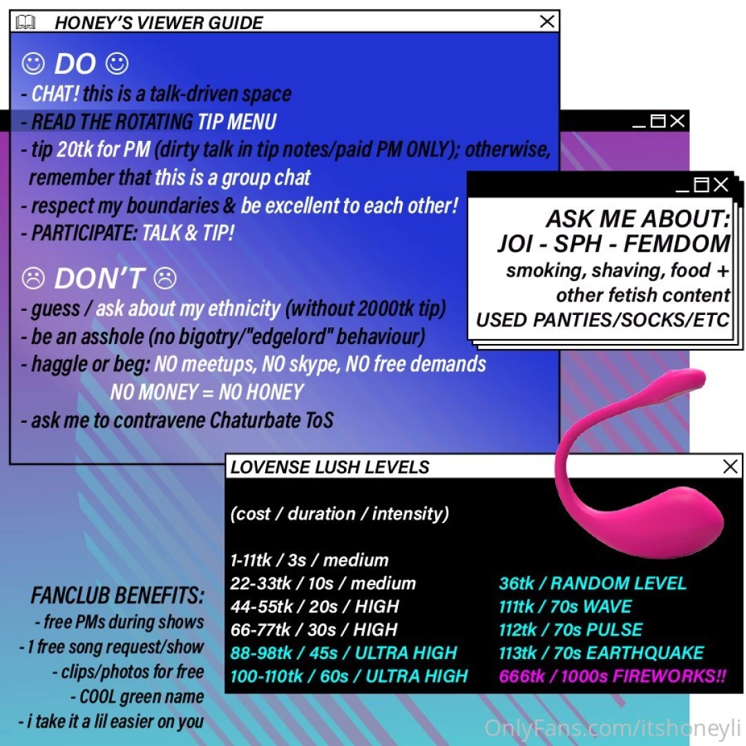 I just wanted to show you guys my new chaturbate bio cos i spent ages 