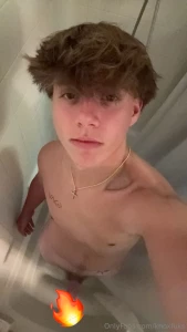 Got really steamy in the shower this morning watch my soapy cock bust