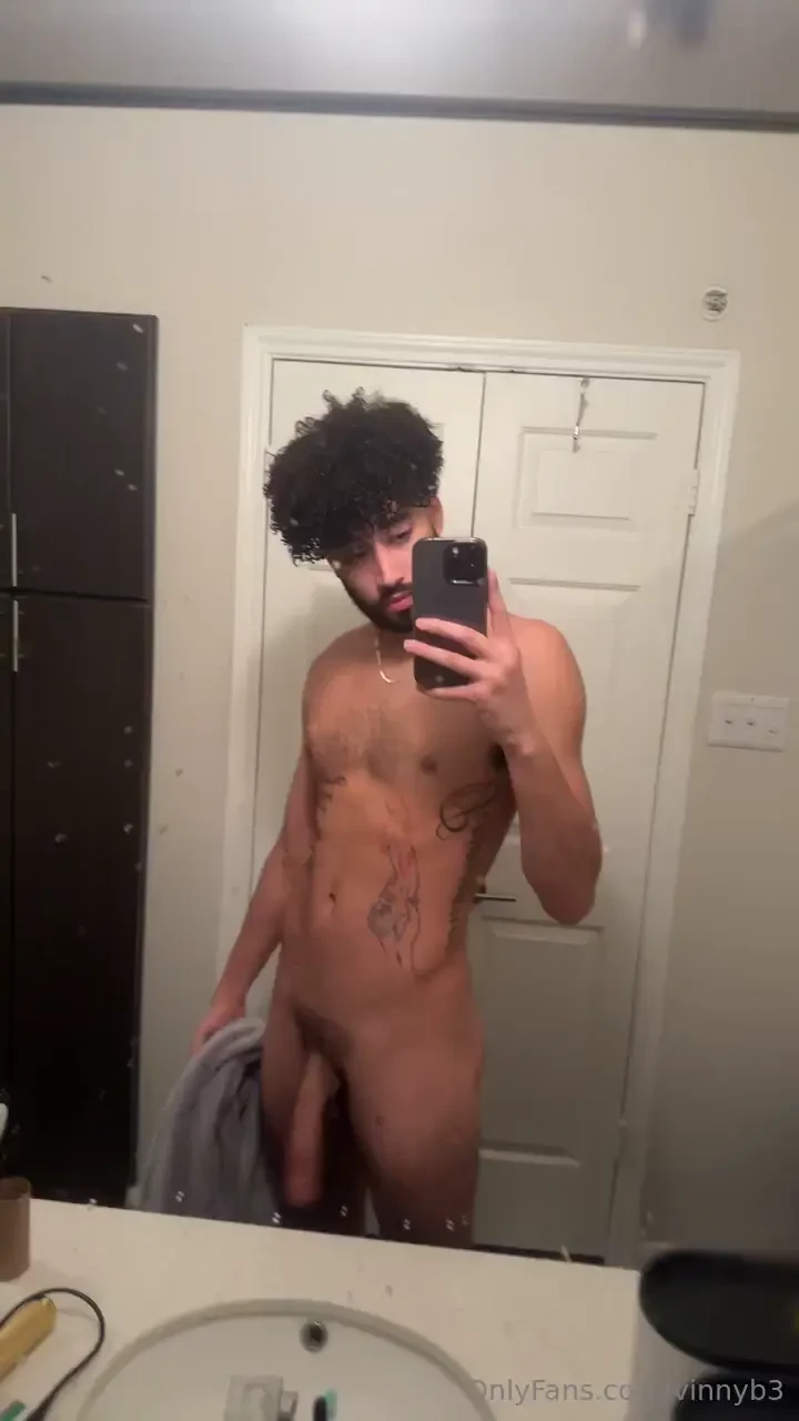 Hoping out of the shower 