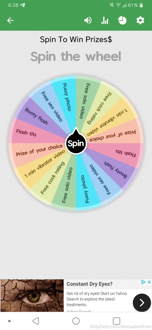 Happy sunday funday wanna play my spin- the-wheel game i lowered the 