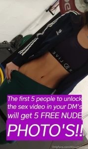 I just dm ed you all a 20 minute long sex tape the first 5 people to