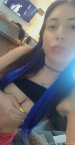 Blue hair extensions part 1