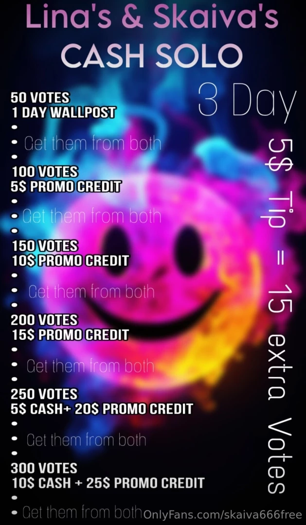 Cash amp promo solo contest hosted by lina86_free and skaiva666free part 4 