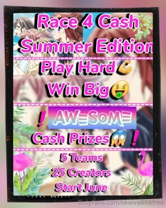 Race4cash summer edition read the caption welcome to round 3 team b