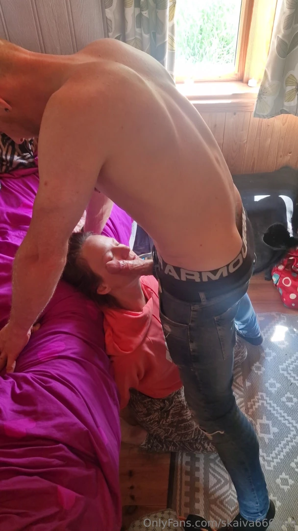 Fucked my face then flipped and bent me over to finish off this 