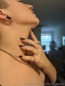 Also it s spooky season again so i got my nails done today and i m so