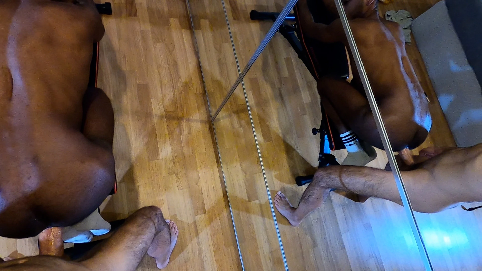 White cum on the dark skin looks very delicious great fuck with sweet part 6 