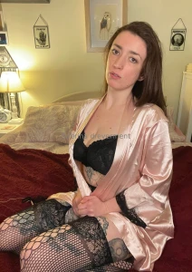 Trying out these stockings with a robe was fun leave a tip if you part 3