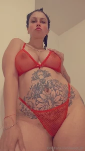 Starting the week with red lingerie will bring me love in this part 1