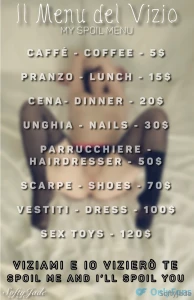 Il mio men del vizio viziare e coccolare una donna quello che fa la