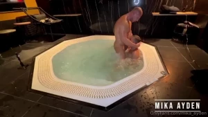 Suck in the hot tub i was looking forward to giving dimitri a good