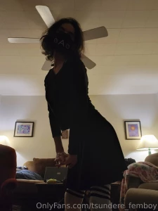 Black with the white thigh highs part 1