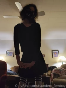 Black with the white thigh highs part 13