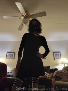 Black with the white thigh highs part 4