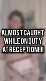 0013 on duty at reception i was messing around with this new toy and 