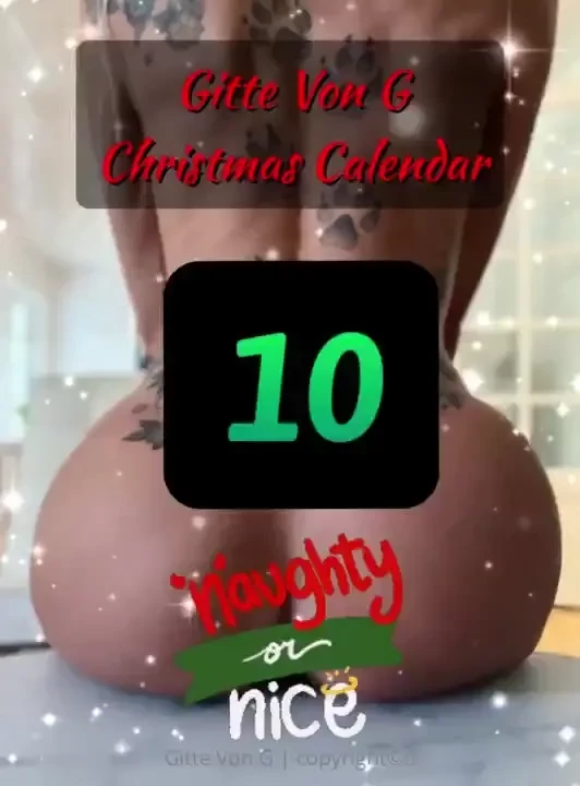 Join my onlyfans vip and enjoy my christmas calendar each day videos 