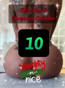 Join my onlyfans vip and enjoy my christmas calendar each day videos