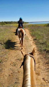 Went horseback riding for my birthday i starting riding when i was a part 1