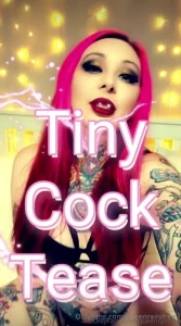 Teasing your tiny cock i imagine you cannot even last a minute of this