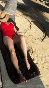 Soaking in the rays before heading back to the cold tell me how else