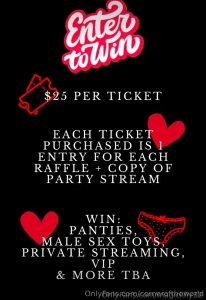 Would love to see some of my fans join us and purchase a raffle ticket