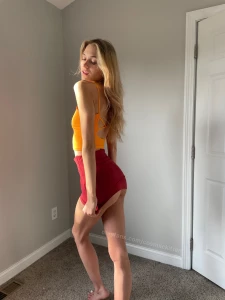 New striptease filmed in this miniskirt swipe to the last photo amp part 1