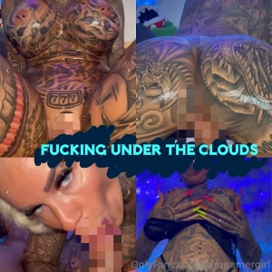 Fucked under colorful clouds very hot oily porn cowgirl and reverse