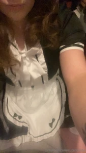 Sitting down after a long and hard day of cleaning maid service is