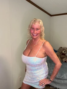 White elegant sparkling seequin with spaghetti strap dress part 1