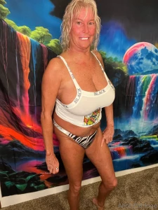 Black queen of spades shirt with zebra thong part 1